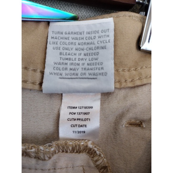 Torrid Pants Women's Size 10 Khaki Beige Tan Belted Tie Front Utility Capris - Picture 5 of 9